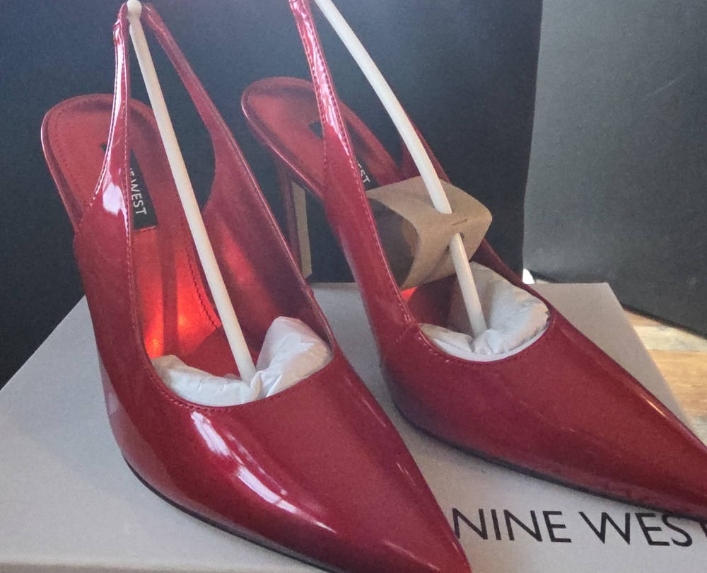 Nine West Glossy Red Heels